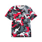 Camo Red Jersey Style Performance T-Shirt for Men