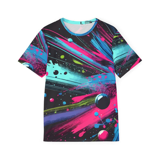 Paint Stroke Jersey Style Performance T-Shirt